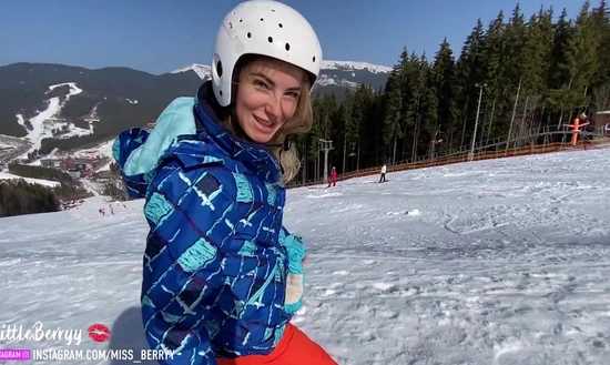 Иностранец познакомился с русской лыжницей и трахнул её в гостиничном номере!