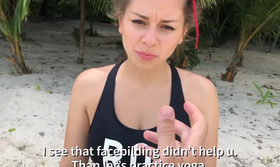 Тренировка на пляже закончилась для русской туристки незапланированным сексом!