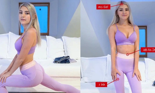 Худая русская красотка Ева Эльфи пробует себя на порно кастинге для взрослых!